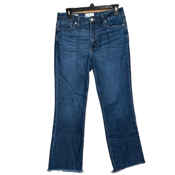 •UNIVERSAL THREAD•HIGH-RISE DARK WASH ANKLE BOOTCUT DENIM JEANS SIZE 4/27 EUC - Picture 3 of 11